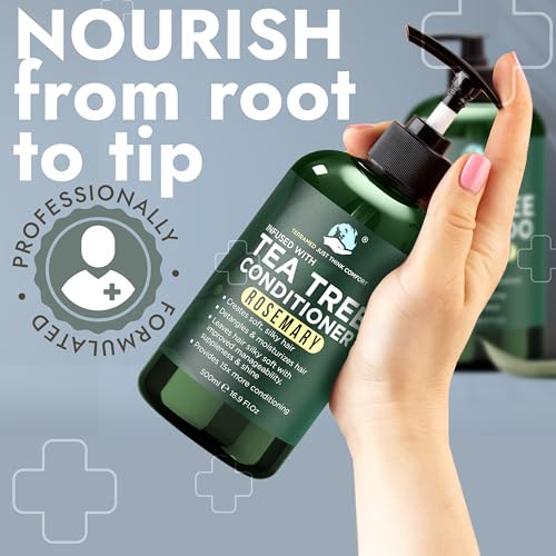 Rosemary Tea Tree Shampoo & Conditioner Set - Scalp Relief & Hair Growth