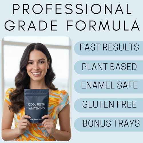 Teeth Whitening Gel for Trays – Pro Strength 44% Carbamide Peroxide, 5 Syringes (50 Uses) + 2 Trays, Enamel Safe Teeth Whitener, Removes Coffee, Wine & Tobacco Stains, at-Home Pro Whitening Kit