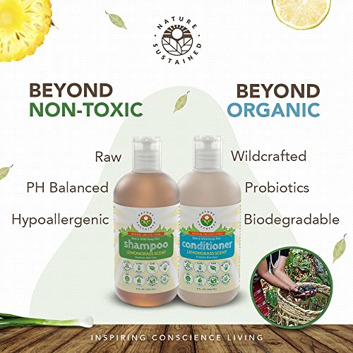 Nature Sustained Lemongrass Sensitive Skin Shampoo & Conditioner Set - 2-Pack, 9 Oz