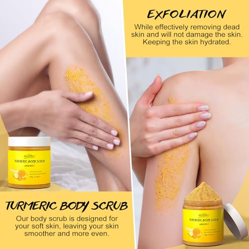 Turmeric & Vitamin C Body Scrub with Sea Salt & Shea Butter