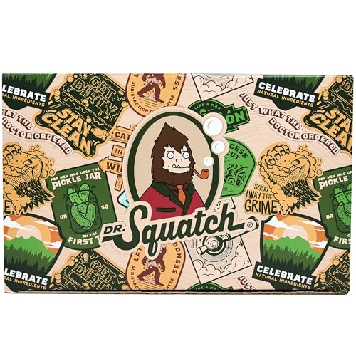 Dr. Squatch Men¡¯s Soap & Cologne Bundle - Birthday Gifts for Men - Bar Soap, Men's Cologne - Gifts for Men (6 Soap, 1 Cologne)