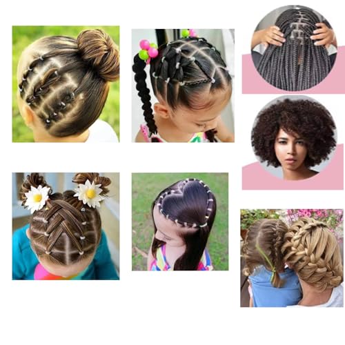 5-Piece Pink Hair Comb Set for Kids - Smoothing & Teasing Brushes