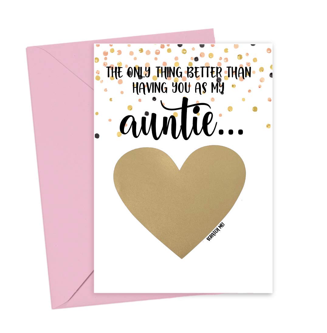 Will You Be My Confirmation Sponsor Scratch Off Card for Auntie, From Niece or Nephew, Confirmation Proposal Card for Best Friend (Auntie Confirmation)