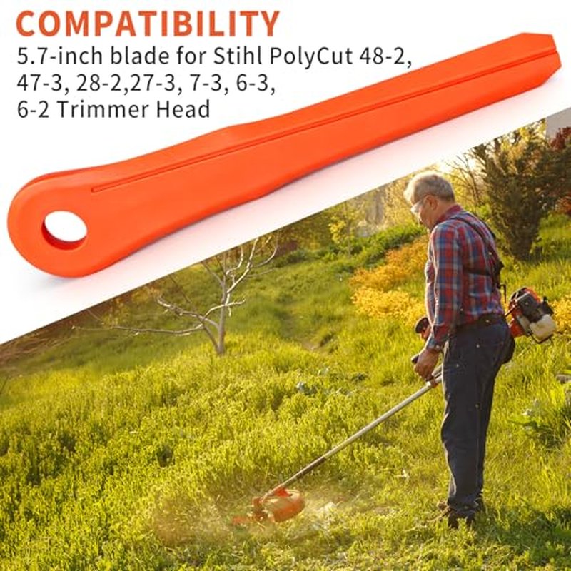 30-Pack Plastic Blades for Stihl PolyCut Trimmer Heads