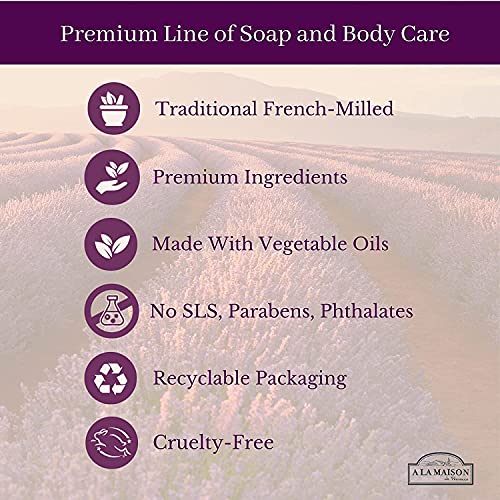 A LA MAISON French Liquid Hand Soap, Fresh Sea Salt - Natural Hand Wash Made with Essential Oils - Biodegradable, Plant-Based, Vegan, Cruelty-Free, Alcohol & Paraben Free (16.9 oz, 1 Pack)