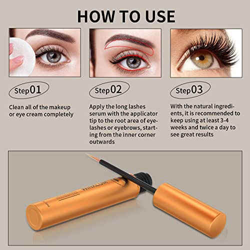 Eyelash Growth Serum with Peptides - Fuller, Thicker Lashes