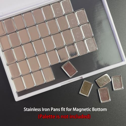 100PCS Tiny Metal Pans for DIY Eyeshadow & Cosmetics - 0.6ml