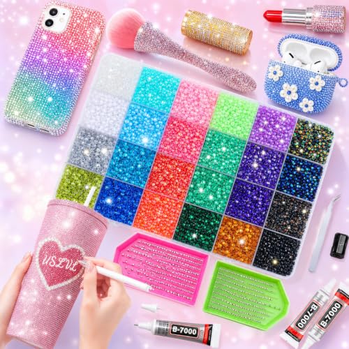 USLVL Complete Bedazzler Kit with 24 Colors of Rhinestones
