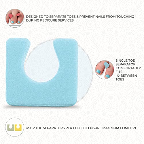 ForPro Foam Toe Separators for Pedicure, 144-Count