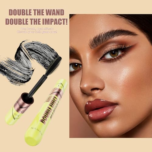 2-in-1 Waterproof Mascara Set – Length & Volume, Easy Removal