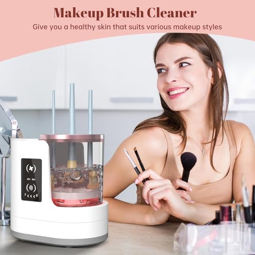 Electric Makeup Brush Cleaner Machine 3-in-1 with Dryer