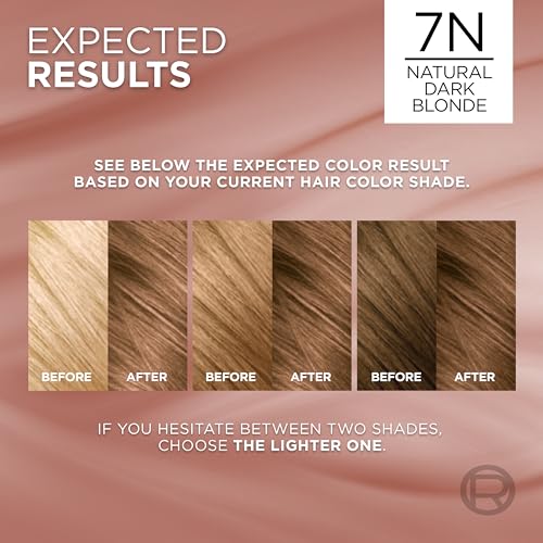 L'Oreal Paris Excellence Universal Nudes Hair Color 7N Natural Dark Blonde - 1 Count
