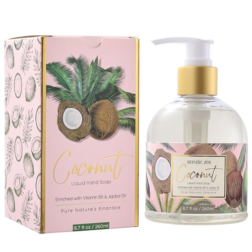 ROMIIE ZOI Liquid Hand Soap with Gift Box - Coconut - 260ml/ 8.7 fl.oz