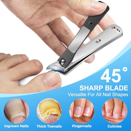 DRMODE 5-in-1 Toenail Clipper Set for Thick Nails & Ingrown