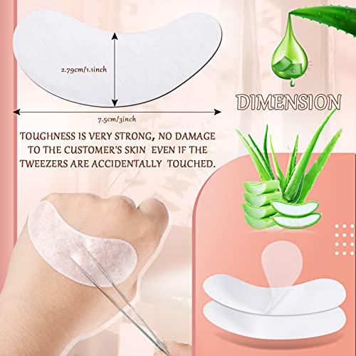 500 Pairs Under Eye Gel Pads Natural Eyelash Extension Gel Pads Patches Kit for Eyelash Extension Supplies Bulk Beauty Tools, Fit Most Eye Shape