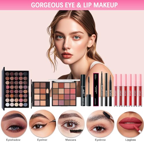 All in One Makeup Kit for Women Full Kit, Gift Sets Teens Girls,