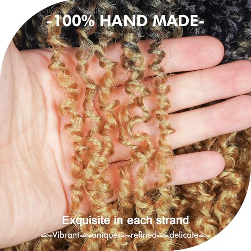 GIX Yanky Twist Crochet Hair 10 Inch 8 Packs Ombre Blonde Short Bobs