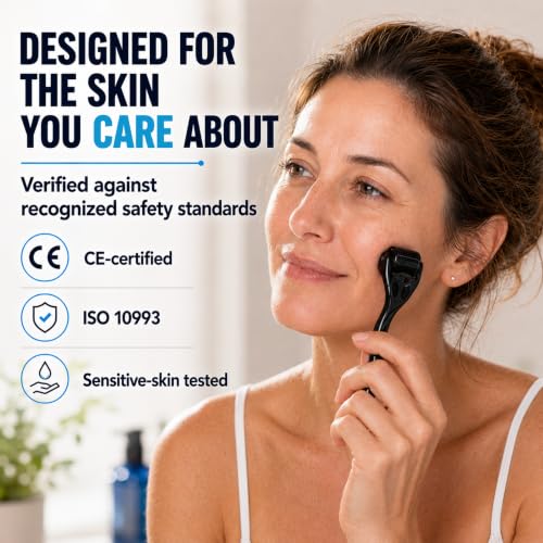 Beard Derma Roller 0.25mm Titanium Microneedle by Tilcare
