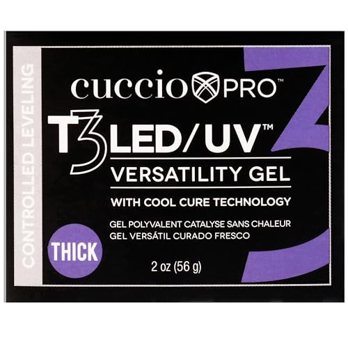 Cuccio Pro T3 Cool Cure Versatility Gel - Controlled Leveling Opaque Brazillian Blush 2 Oz I0099266 56 g (Pack of 1)