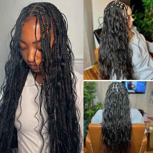 Caijuxing Human Braiding Hair 1 Bundle 100g Body Wave Bulk Human Hair for Braiding No Weft 12A Brazilian Virgin Curly Human Hair Extensions for Boho Braids 100% Remy Human Hair Extensions (22 Inch)