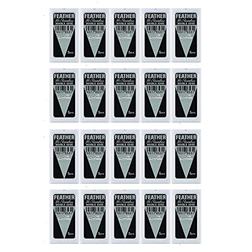 Feather Double Edge Safety Razor Blades 100 Count