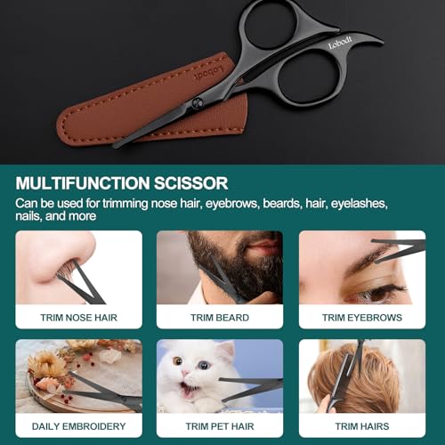 Lobodt Nose Hair Scissors - Round Tip Safety Trimmer