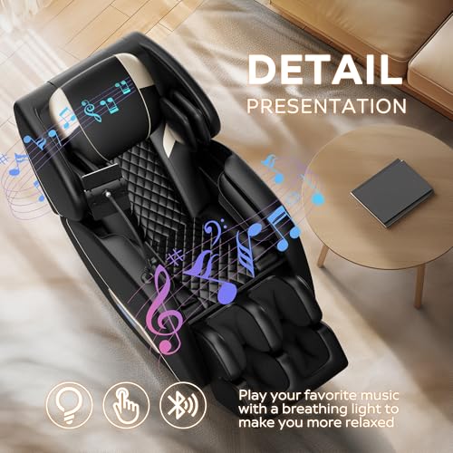 AYJOIR Zero Gravity Massage Chair - Full Body Shiatsu Recliner with Heat
