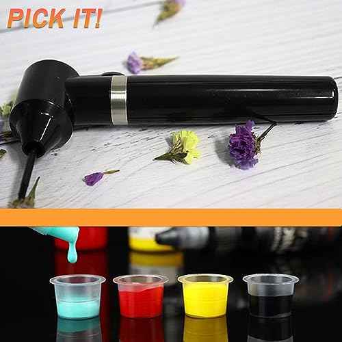 Ink Mixer Pigment Mixer - NAQASE Machine Ink Agitator Machine with 100pcs Ink Mixer Sticks Black
