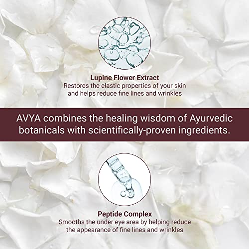 Avya Skincare Hydroveda Eye Cream | Reduces Dark Circles and Puffiness | Antioxidants to Lift and Brighten Skin (15ml)