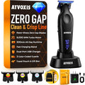 Zero Gap Cordless Hair Clipper Trimmer with LED Display - 9000 RPM