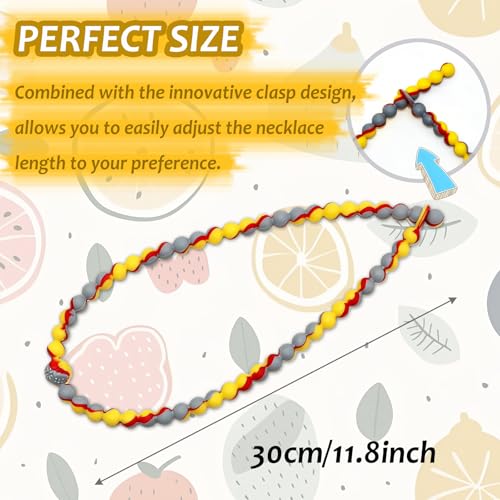 Silicone Chew Necklaces for Babies & Adults - 2 Pack Sensory Fidget Toys