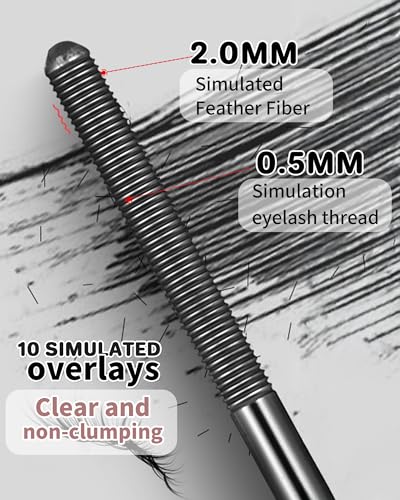 Iron Wand Waterproof Mascara for Volume & Length - No Clumping, Long-Lasting
