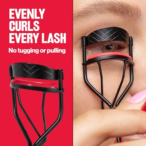 Revlon Extra Curl Lash Curler, Gives an All Day Dramatic Curl, with Finger Grips for a Non Slip Grip, Easy to Use, 1 Count