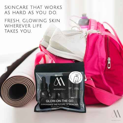 Monopoli Skin Travel Skincare Set | Airplane-Friendly Sizes | Complete Facial Skin Care Kit with BHA Serum, Vitamin C, Moisturizer & Cleanser | Perfect Essentials & Gift Set for Women & Teens | 3 Kits