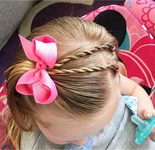 40 Pcs 3-Inch Grosgrain Hair Bows for Girls with Clips