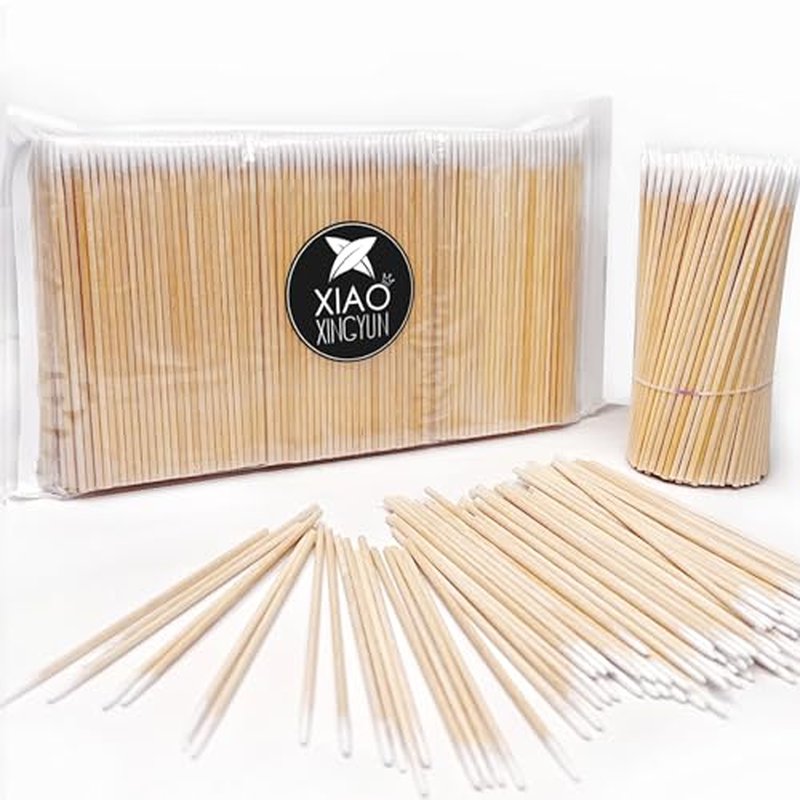 600PCS Pointed Cotton Swabs - 4 Inch Precision Microblading Tips