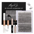 Lash Clusters DIY Kit 320pcs Individual Extensions 10-16mm