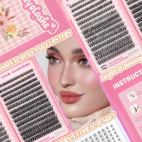 Lash Clusters Kit, 560 Pcs 9-16mm Individual False Eyelashes