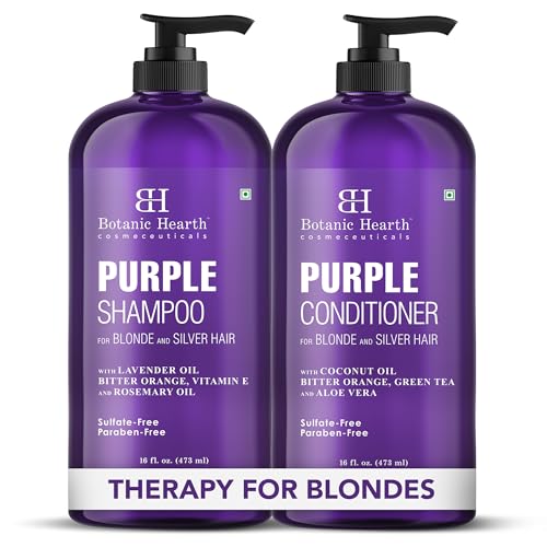 Botanic Hearth Violet Shampoo & Conditioner Set - 16 Fl Oz Each, Pack of 2