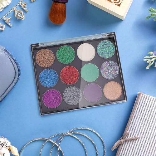 Magnetic Makeup Palette 3-Pack with 60 Metal Stickers