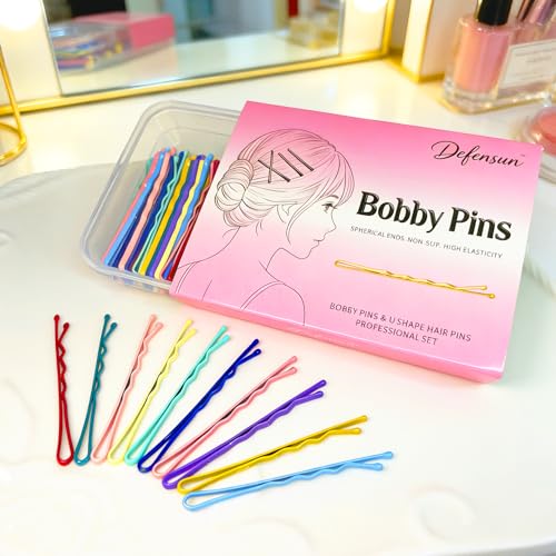100Pcs Multi-Color Bobby Pins 2.2" - Non-Slip Hair Pins Set