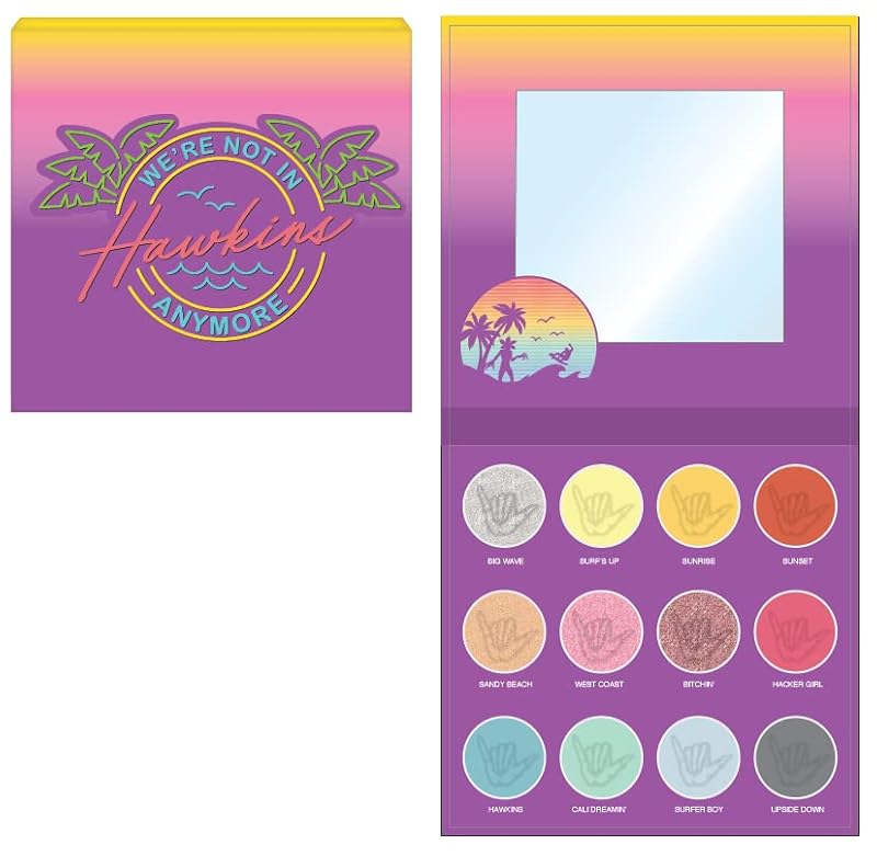 Stranger Things 12-Color Eyeshadow Palette – 80s Retro