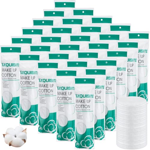 Maxcheck Bulk Cotton Rounds 3000 Count - 3-Layer Makeup Remover Pads