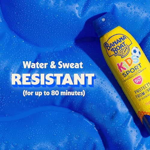 Banana Boat Sport Kids Sunscreen Spray SPF 50, Twin Pack 6oz