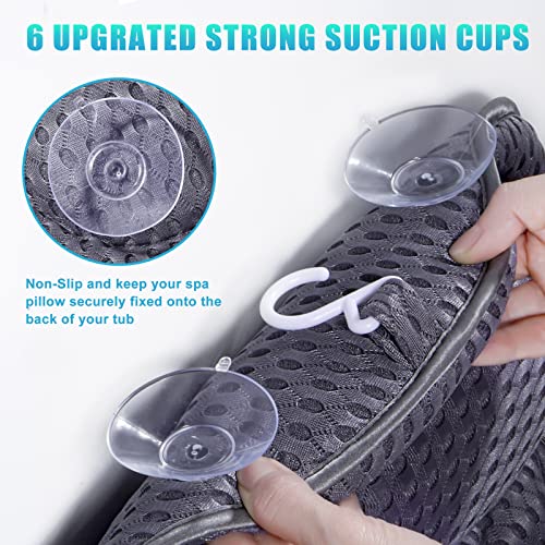 Bath Pillow with Strong Suction Cups & 3D Mesh Support