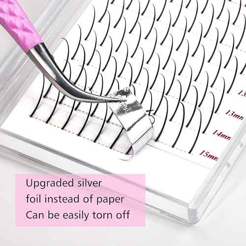 VEYES INC Spikes Lash Extensions, Premium Eyelashes Tray, Professional Supplies for Lash Techs 0.07CC Curl 8-16mm Mixed Length Matte Black