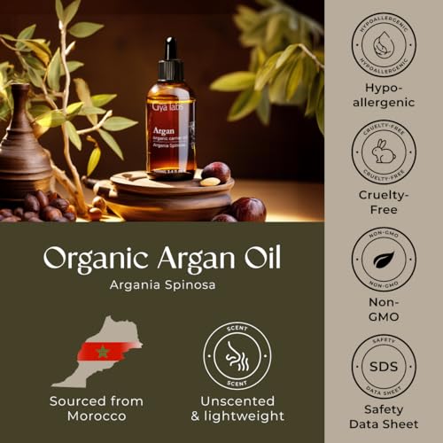 Gya Labs Argan Hair Oil 3.4oz - Non-Greasy Leave-In Treatment
