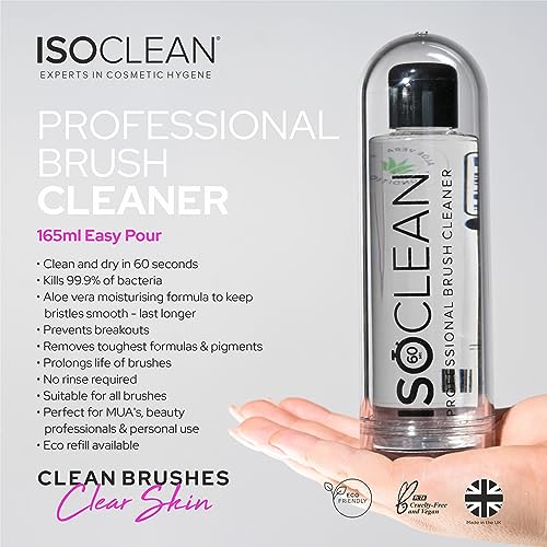 ISOCLEAN Makeup Brush Cleaner – 6 fl oz Fast-Dry Solution