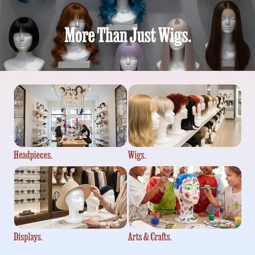11.4" Styrofoam Mannequin Head - Wig Stand Display