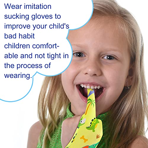 Thumb Sucking Stop Gloves for Kids - 8 Pairs, Ages 3-6